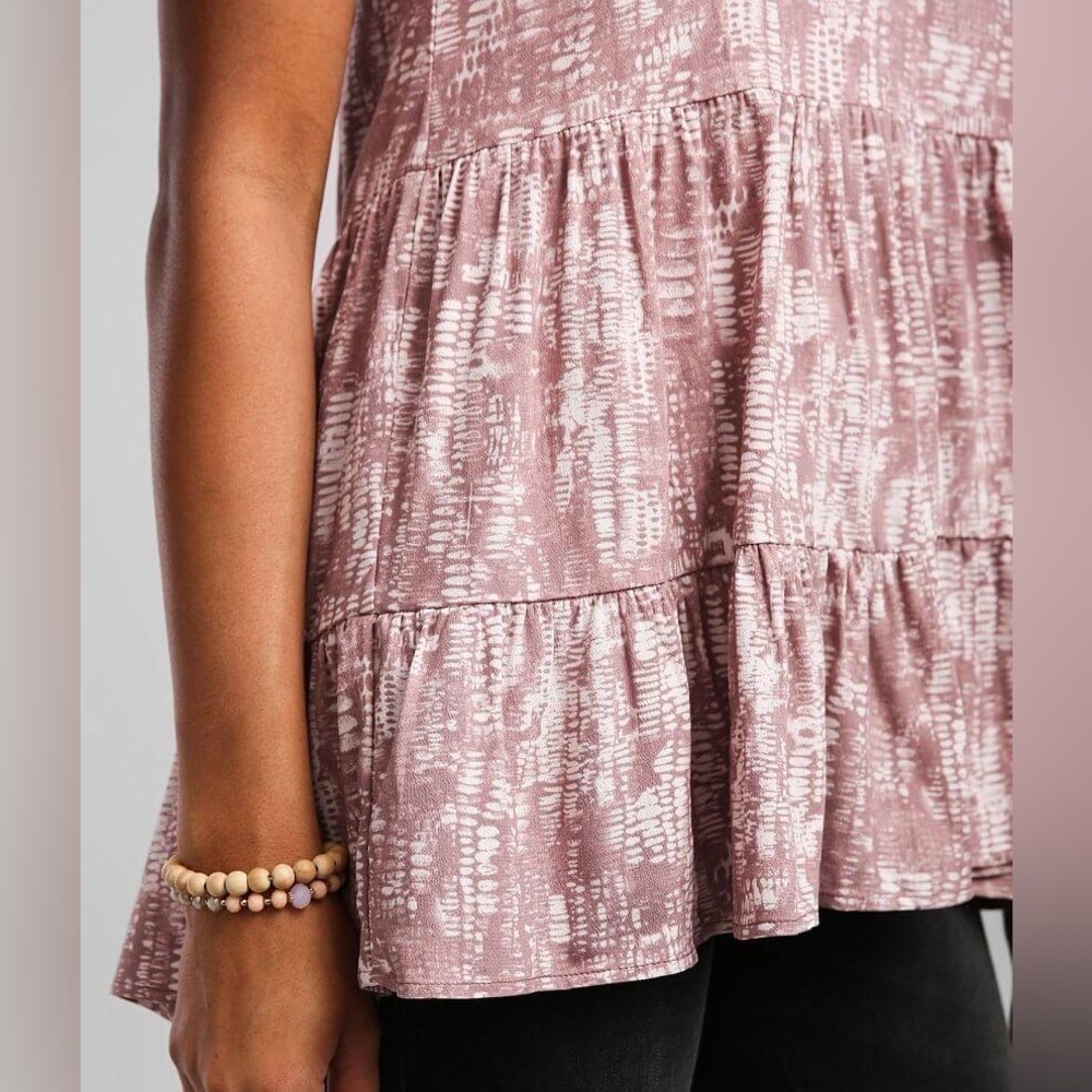 DAYTRIP TIERED BABYDOLL BOHO TANK - Picture 3 of 5